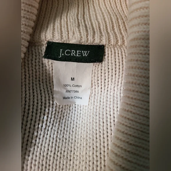 J. Crew Women’s Knit Double Breasted Sweater Small 100% Cotton Style - Picture 2 of 2